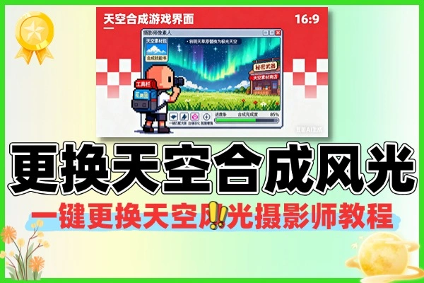 一键更换天空后期合成教程风光摄影师的秘密武器